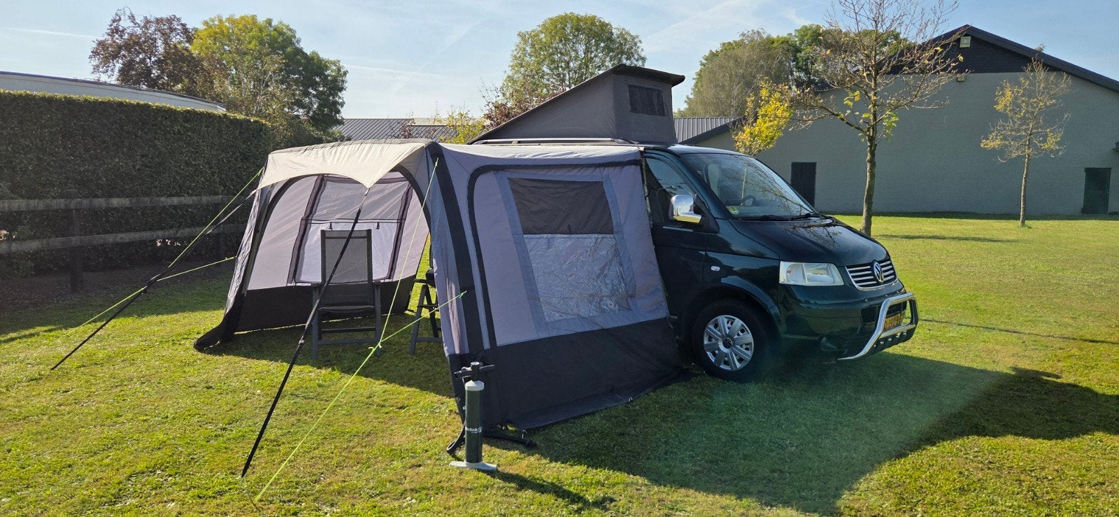 Nette Volkswagen  transporter 2.5 5 cilinder diesel  camper, Buscamper of Camperbus, Volkswagen, Tot en met 2, Bedrijf