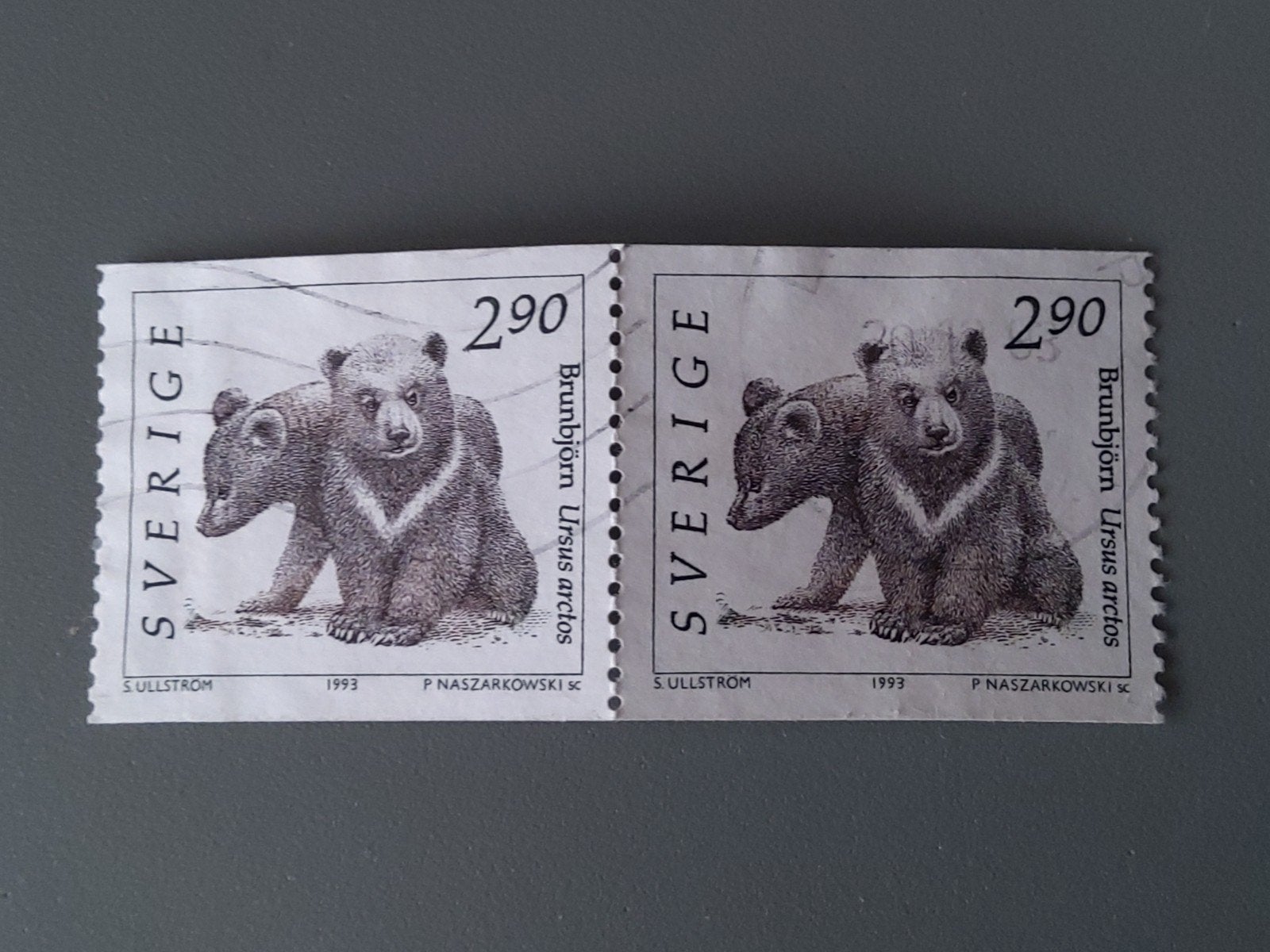 Zweedse Postzegels - Brunbjörn (Bruine Beer) 1993, Ophalen of Verzenden, Zweden, Postfris