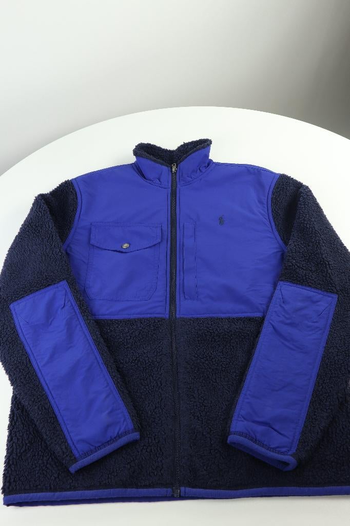 Ralph Lauren teddy jas - S, Kleding | Heren, Jassen | Winter, Blauw, Ralph Lauren, Ophalen of Verzenden, Zo goed als nieuw