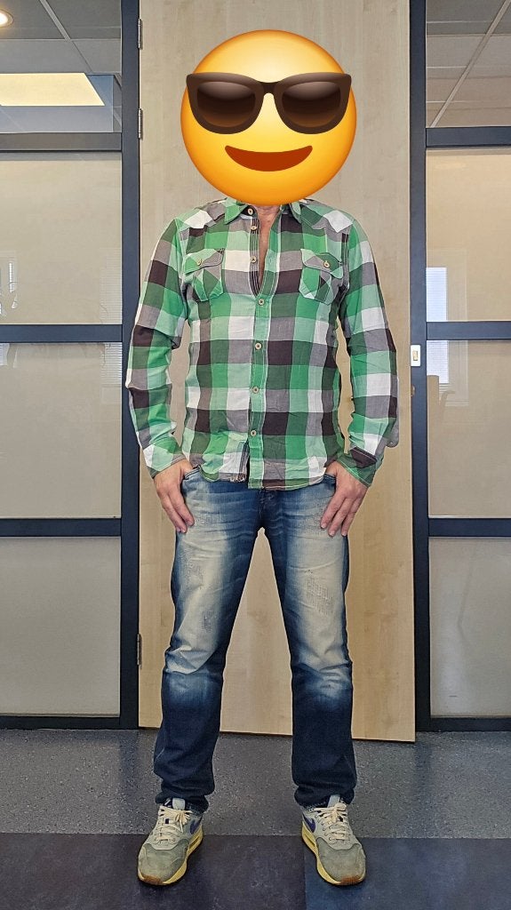 vintage retro Scotch & Soda geruit overhemd - (X)L, Verzenden, Zo goed als nieuw, Halswijdte 43/44 (XL), Scotch & Soda