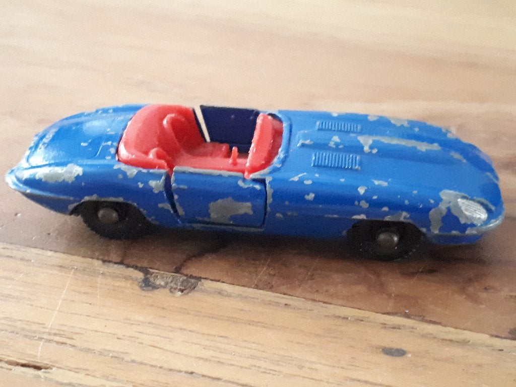 Bestbox Jaguar E-type "E" opknapper cabrio blauw, Ophalen of Verzenden, Gebruikt, Auto, Overige merken
