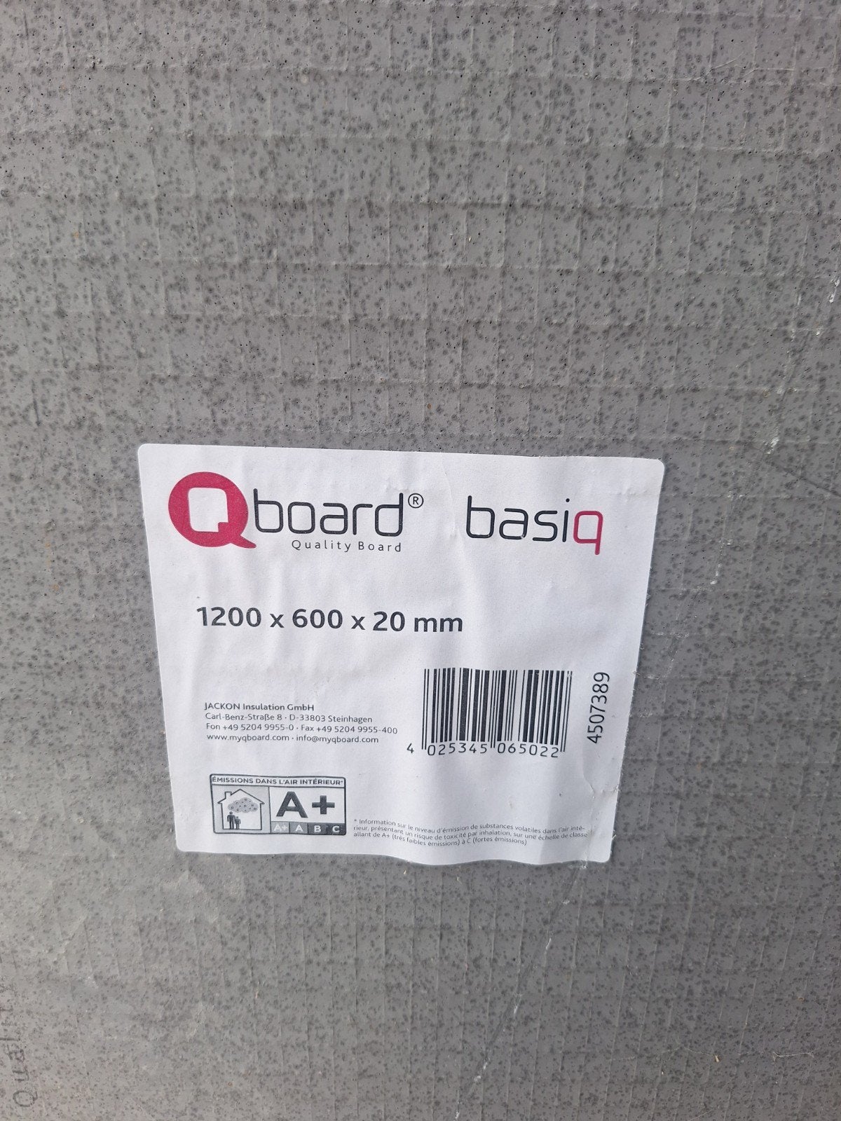 Qboard basiq bouwplaat 1200x35x20 mm, Ophalen, Nieuw, Overige materialen, Minder dan 20 mm