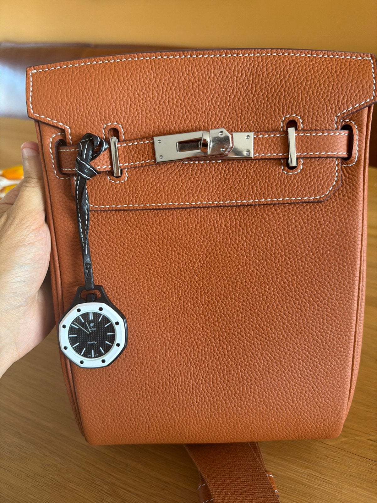 Beautifl men’s backpack with swatch royal pop, Verzenden, Zo goed als nieuw, Oranje, Schoudertasje