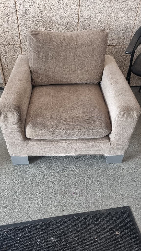 GRATIS ophalen, Stoel, beige, zit heerlijk, Ophalen, Gebruikt, 75 tot 100 cm, 75 tot 100 cm
