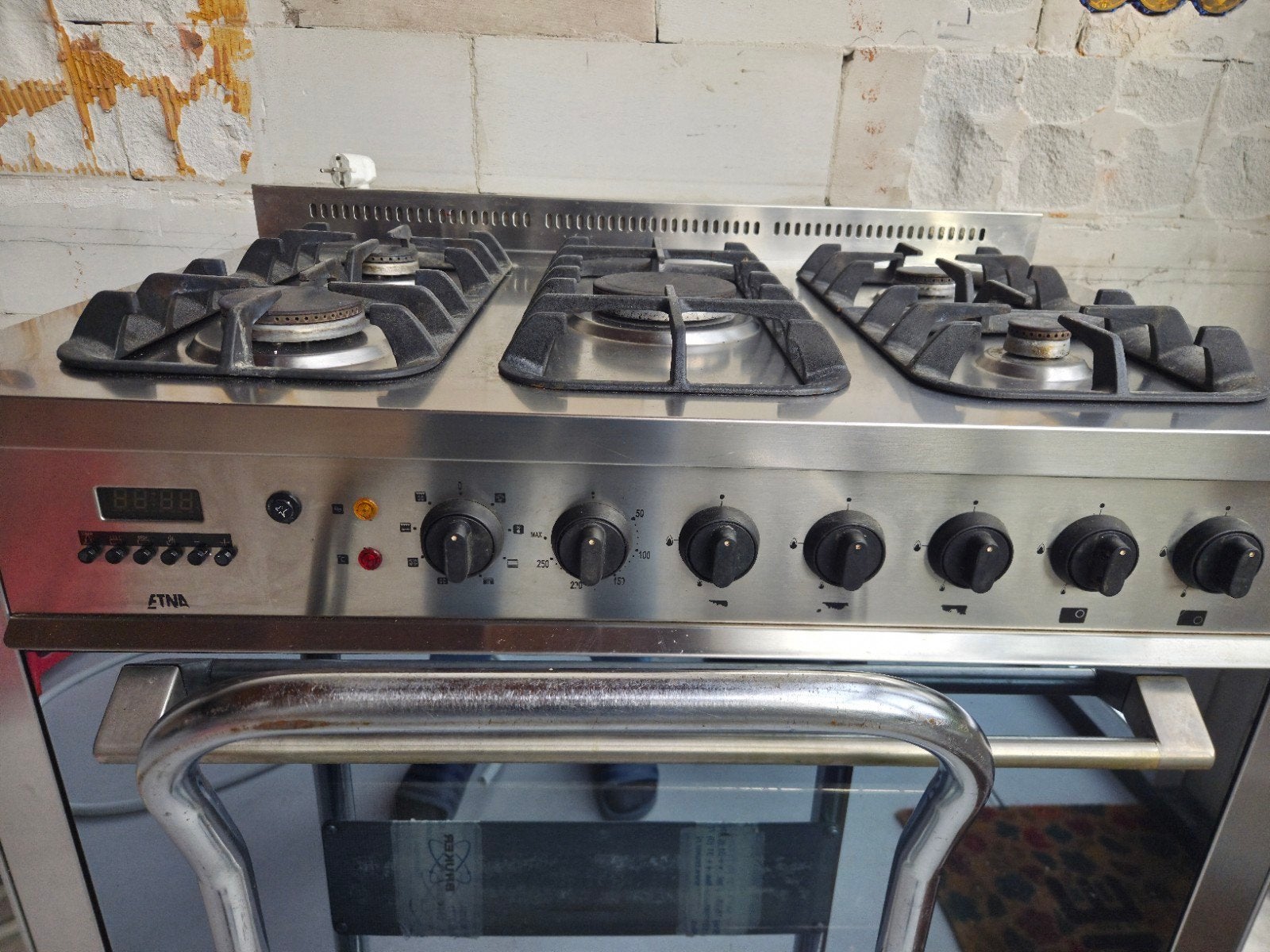 Etna gasfornuis met elektrische oven - alles werkt, Ophalen, Gebruikt, 60 cm of meer, Gas
