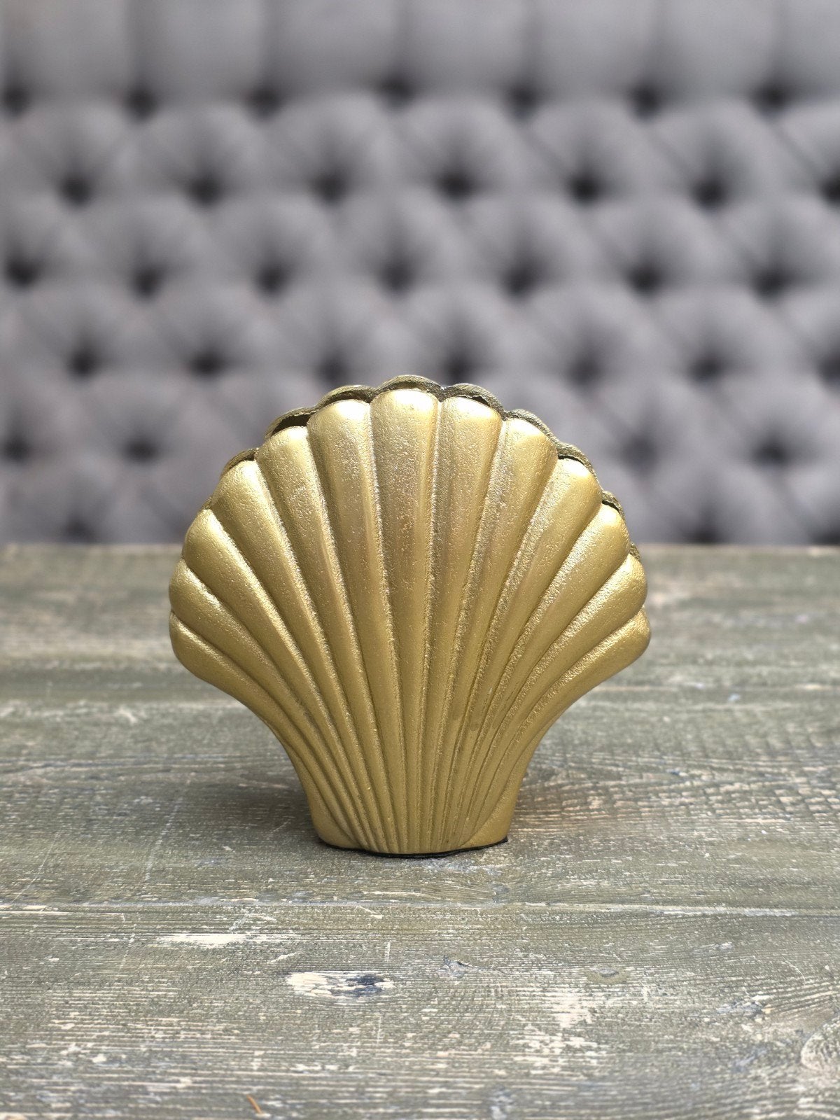 Gouden Schelp Decoratie, Ophalen, Overige materialen, Zo goed als nieuw, Goud