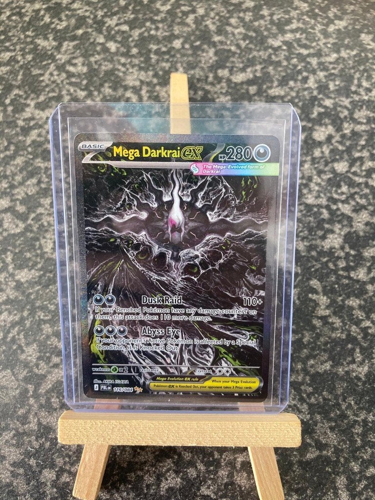 Mega darkrai ex 116 / Pitch Black, Ophalen of Verzenden, Zo goed als nieuw, Losse kaart, Foil