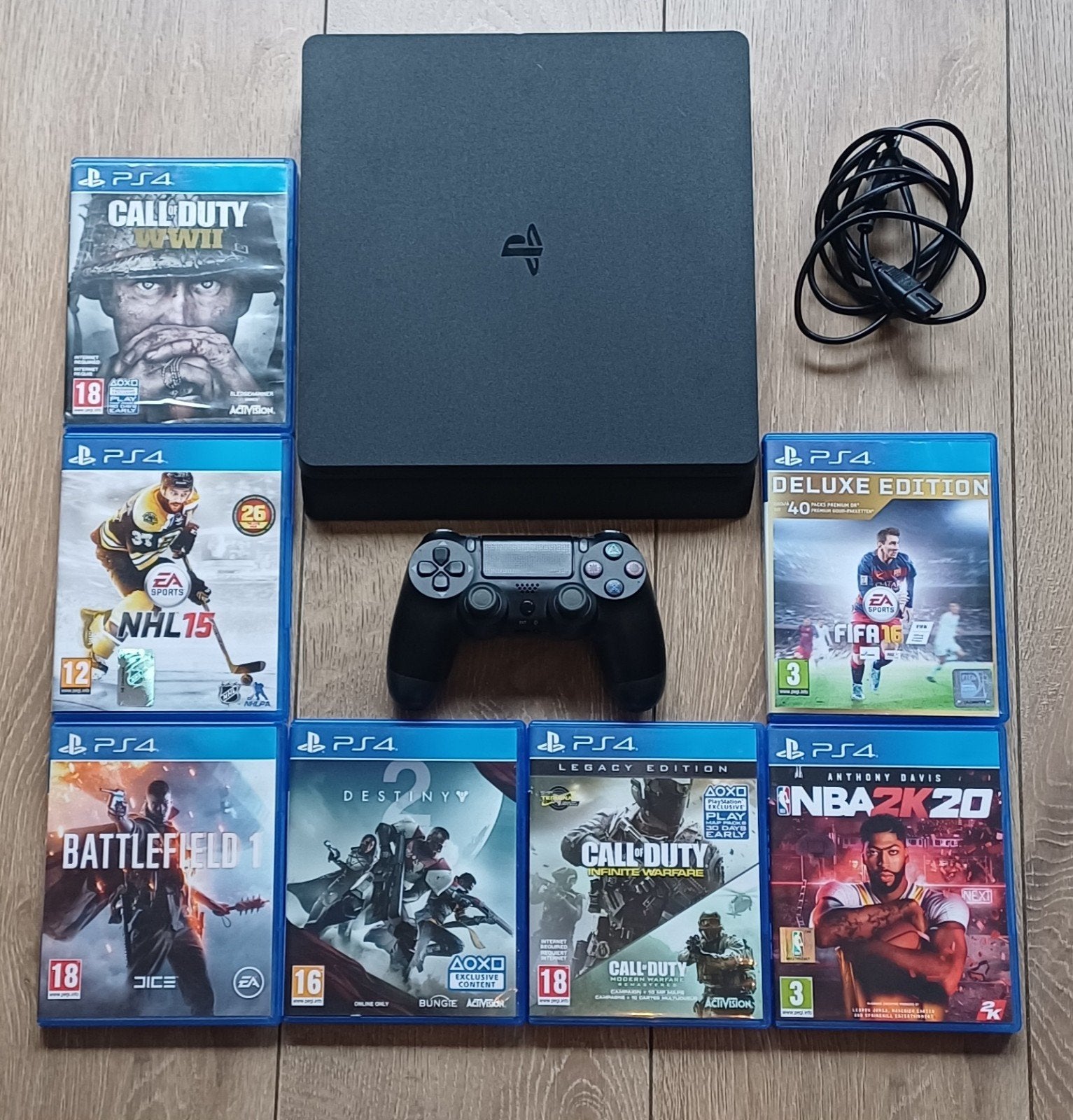 PS4 Slim 1TB + controller + 7 games, Spelcomputers en Games, Spelcomputers | Sony PlayStation 4, Ophalen of Verzenden