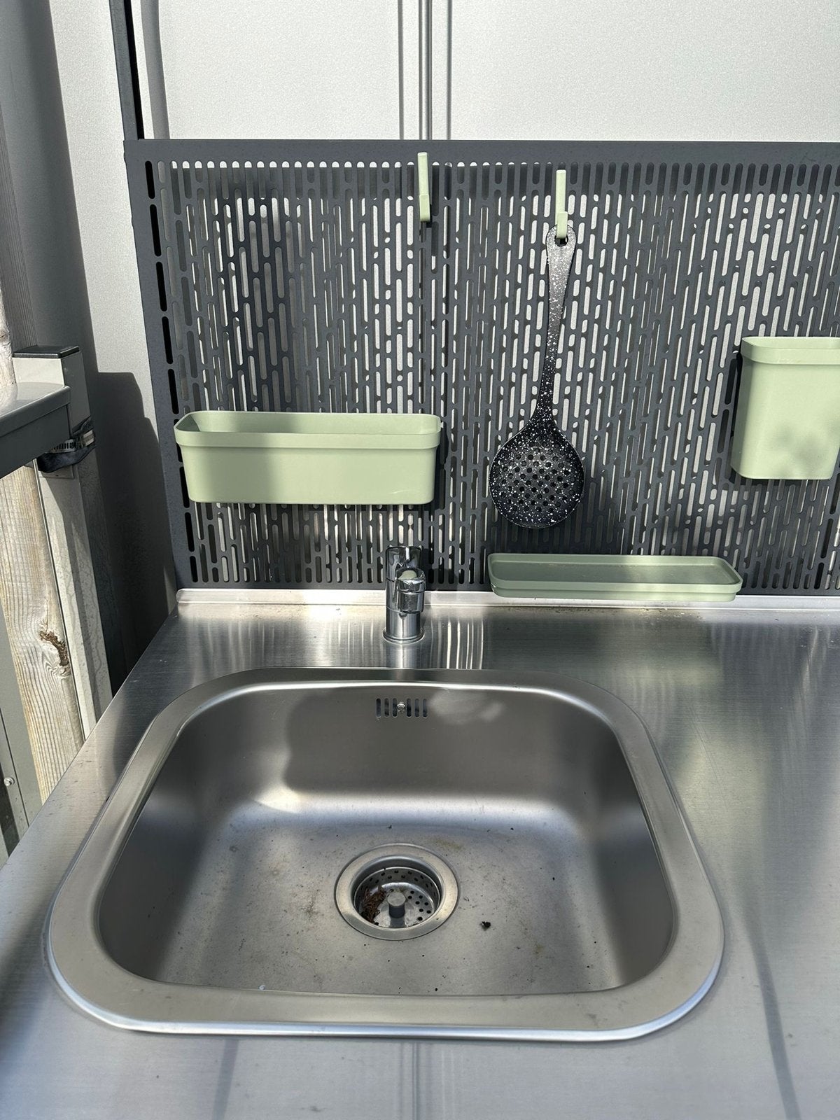 IKEA Buitenkeuken RVS met kraan en afvoer, Ophalen, Zo goed als nieuw, Vrijstaand