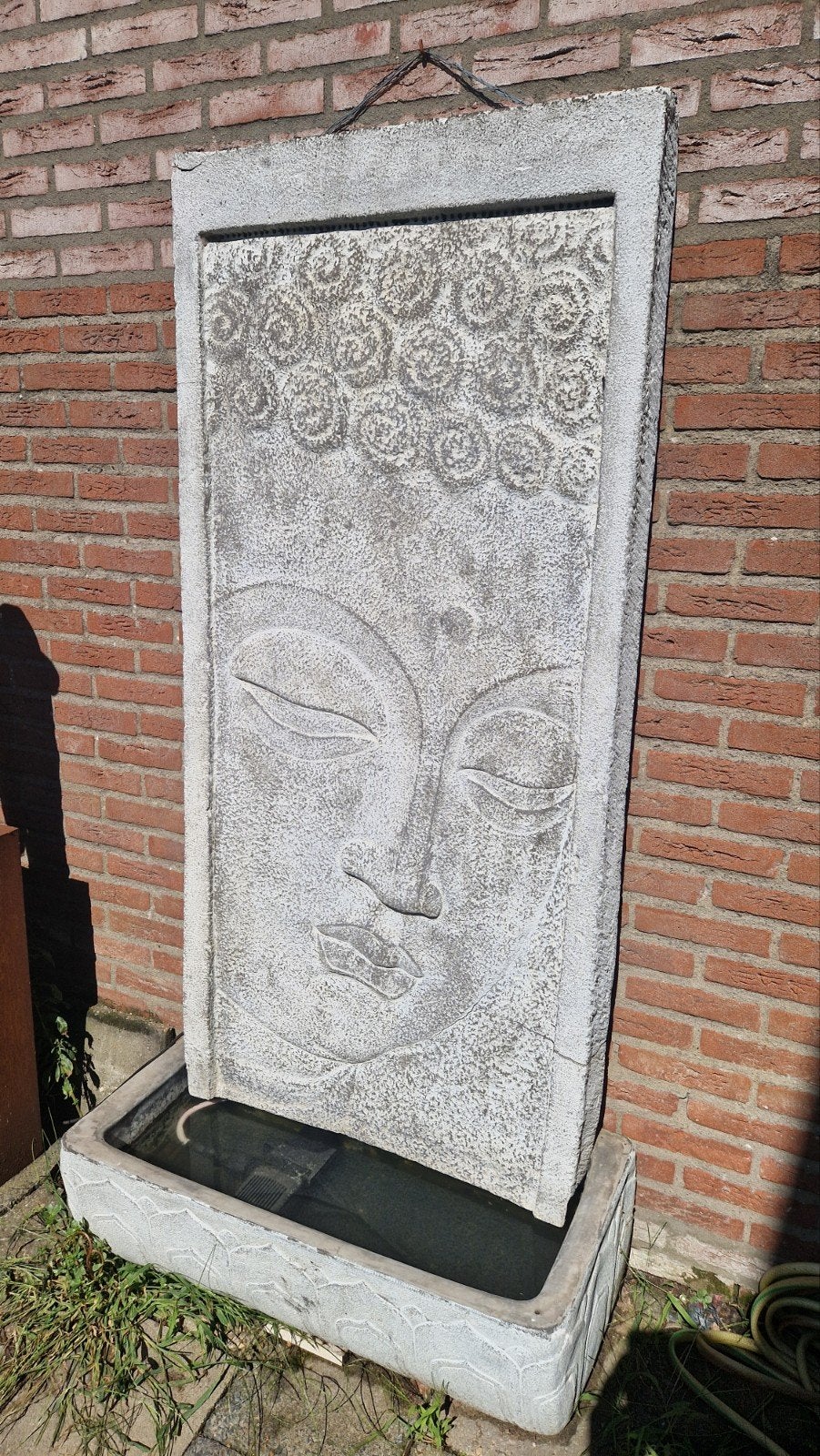 Boeddha Waterornament - H190xB90 cm, Ophalen, Gebruikt, Kunststof, Waterornament