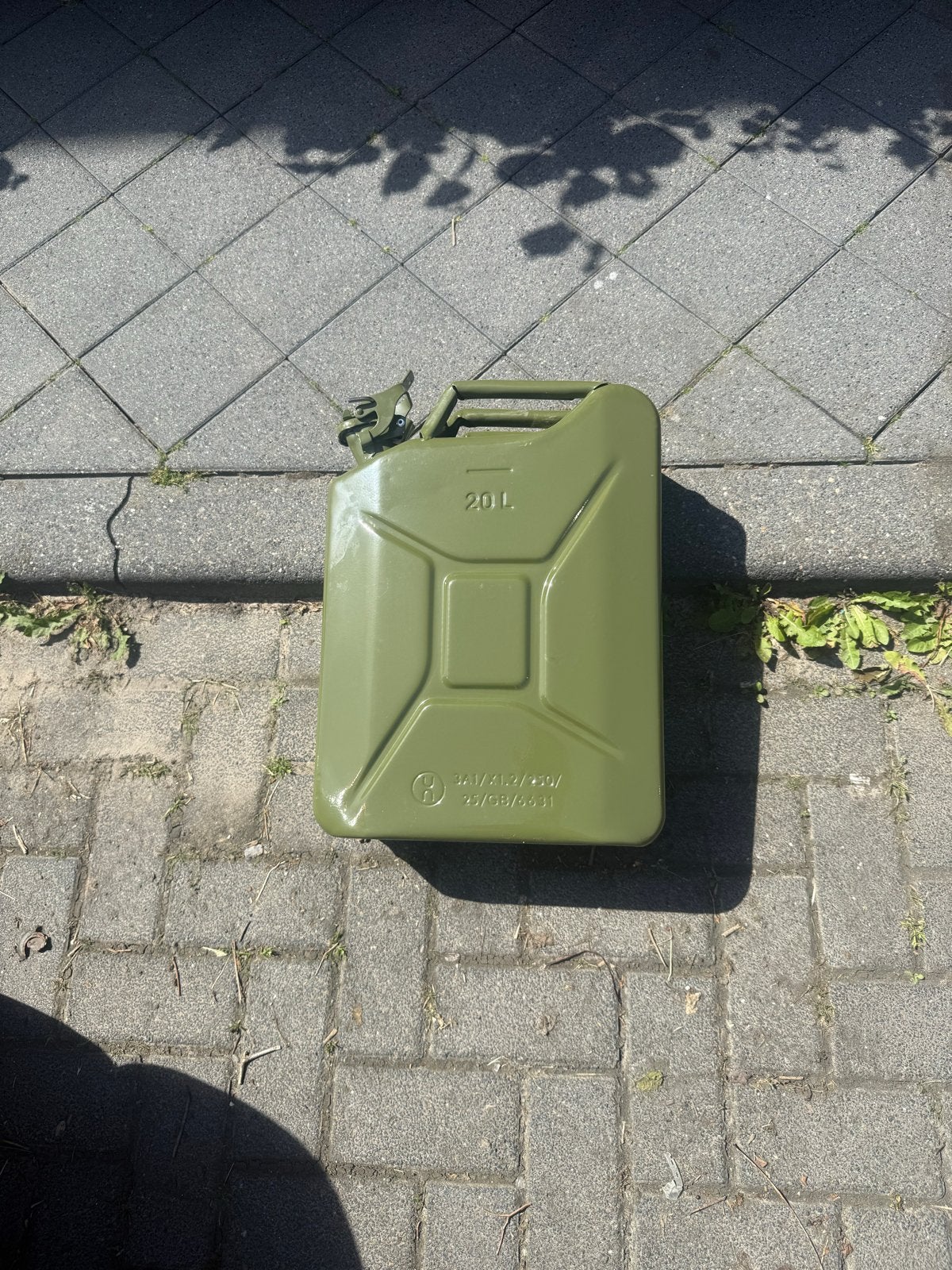 4 Metalen Jerrycan 20 Liter €25 per stuk, Ophalen, Gebruikt