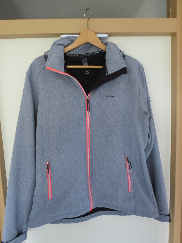 Kjelvik dames jas, Kleding | Dames, Jassen | Winter, Ophalen of Verzenden, Zo goed als nieuw, Maat 42/44 (L), Blauw