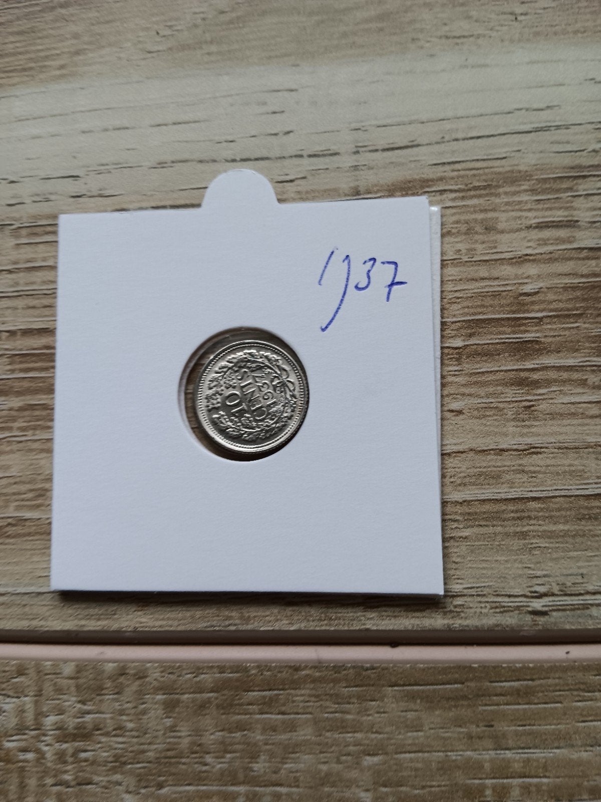 Nederlandse 10 cent munt uit 1937, Postzegels en Munten, Munten | Nederland, Ophalen of Verzenden, Koningin Wilhelmina, 10 cent