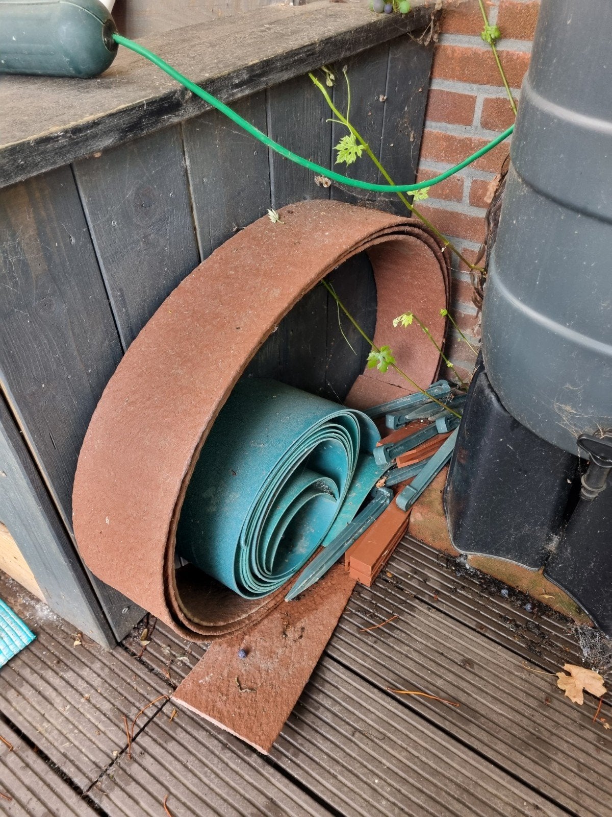 Te koop borderrand, Tuin en Terras, Bielzen en Borders, Ophalen, Kunststof, 200 cm of meer, Zo goed als nieuw