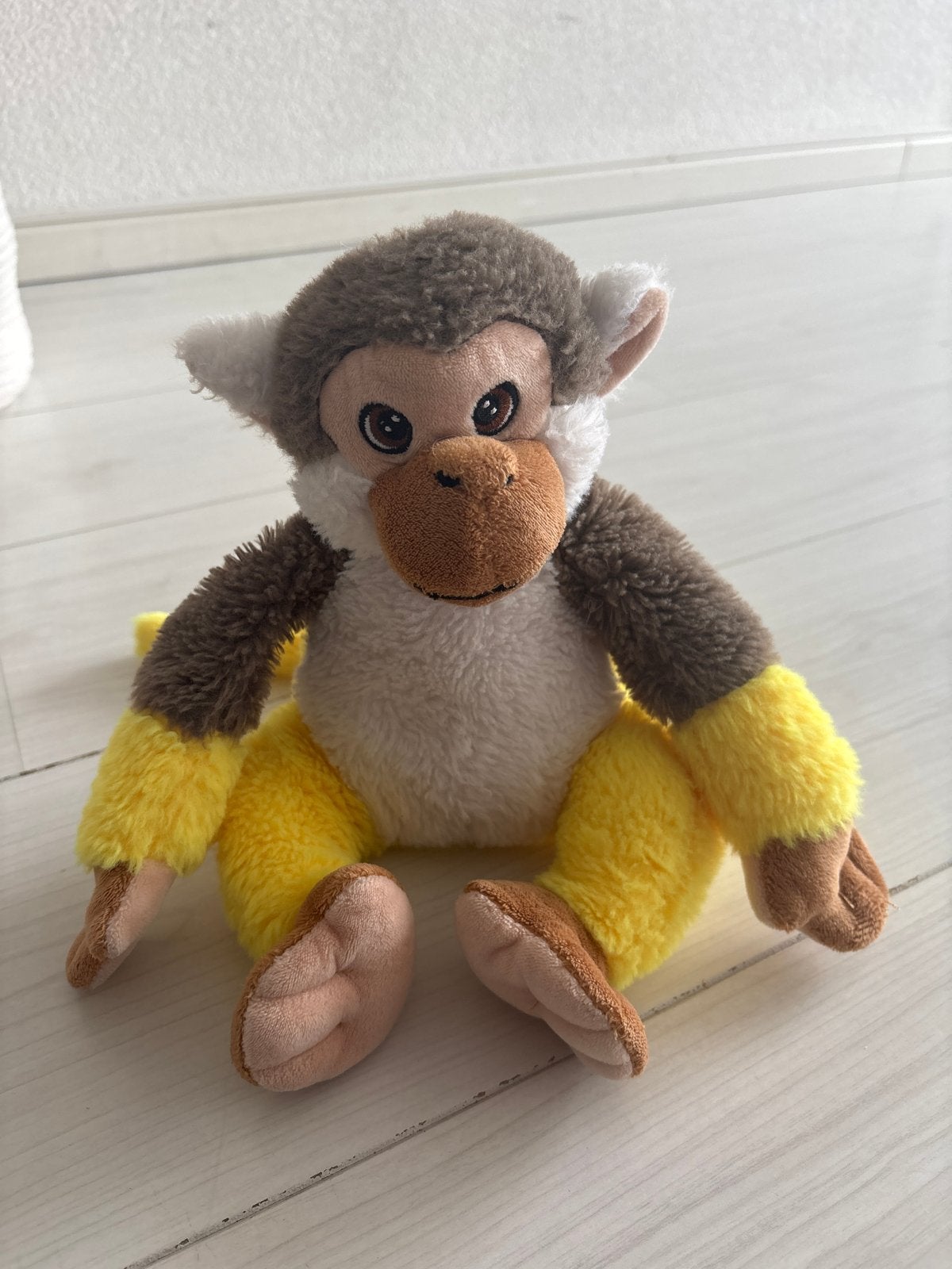 Leuke pluche aap knuffel - Zo goed als nieuw, Ophalen of Verzenden, Zo goed als nieuw, Middelgroot (20 tot 80 cm), Meerkleurig