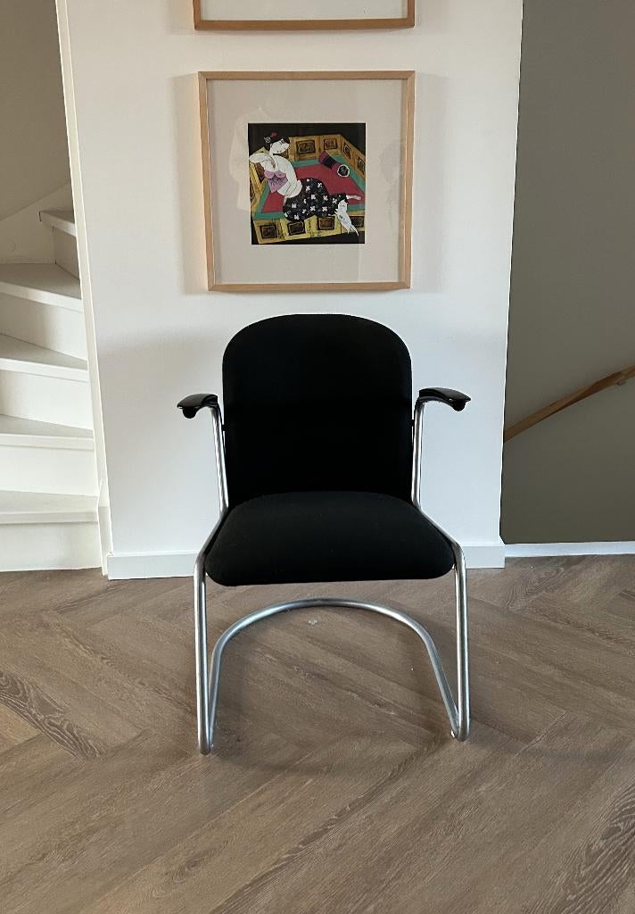 Gispen 413 Damesfauteui, Huis en Inrichting, Fauteuils, Ophalen, Gebruikt, Minder dan 75 cm, Stof