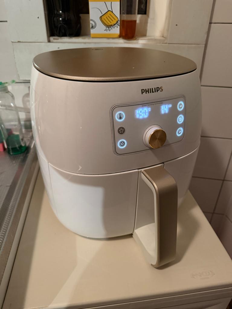 Philips Airfryer XXL Smart Sensing - Wit/Goud, Ophalen of Verzenden, Zo goed als nieuw, Airfryer XXL, 1500 gram of meer