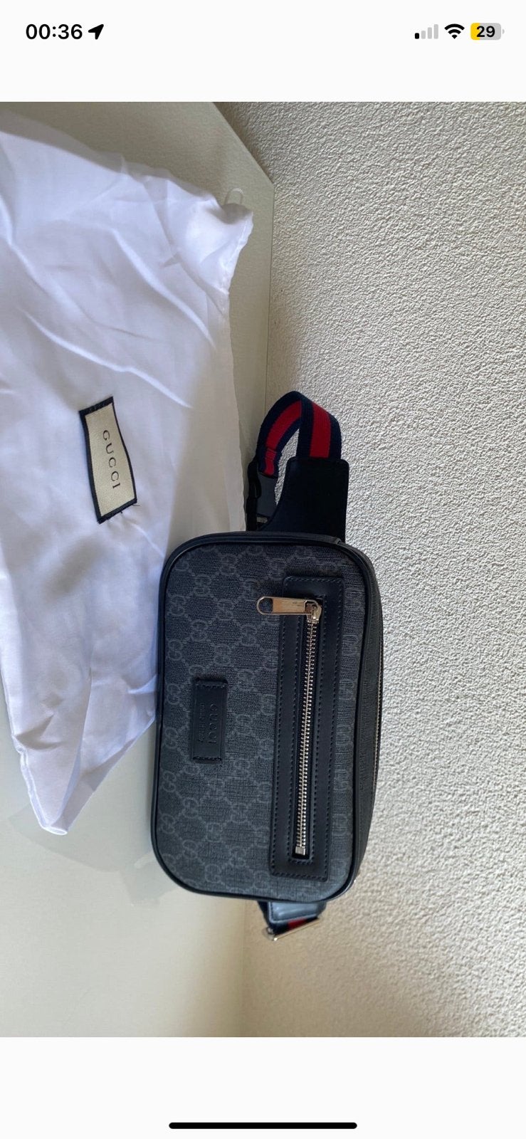 Gucci tas/beltbag, Ophalen, Zo goed als nieuw, Zwart