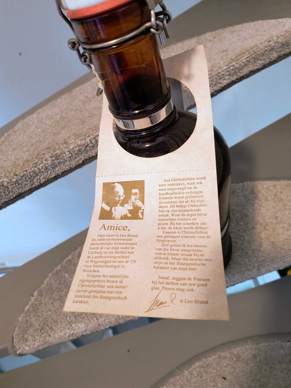 Christoffel Bier Fles met Beugel - Fabrieksgeseald, Ophalen of Verzenden, Nieuw