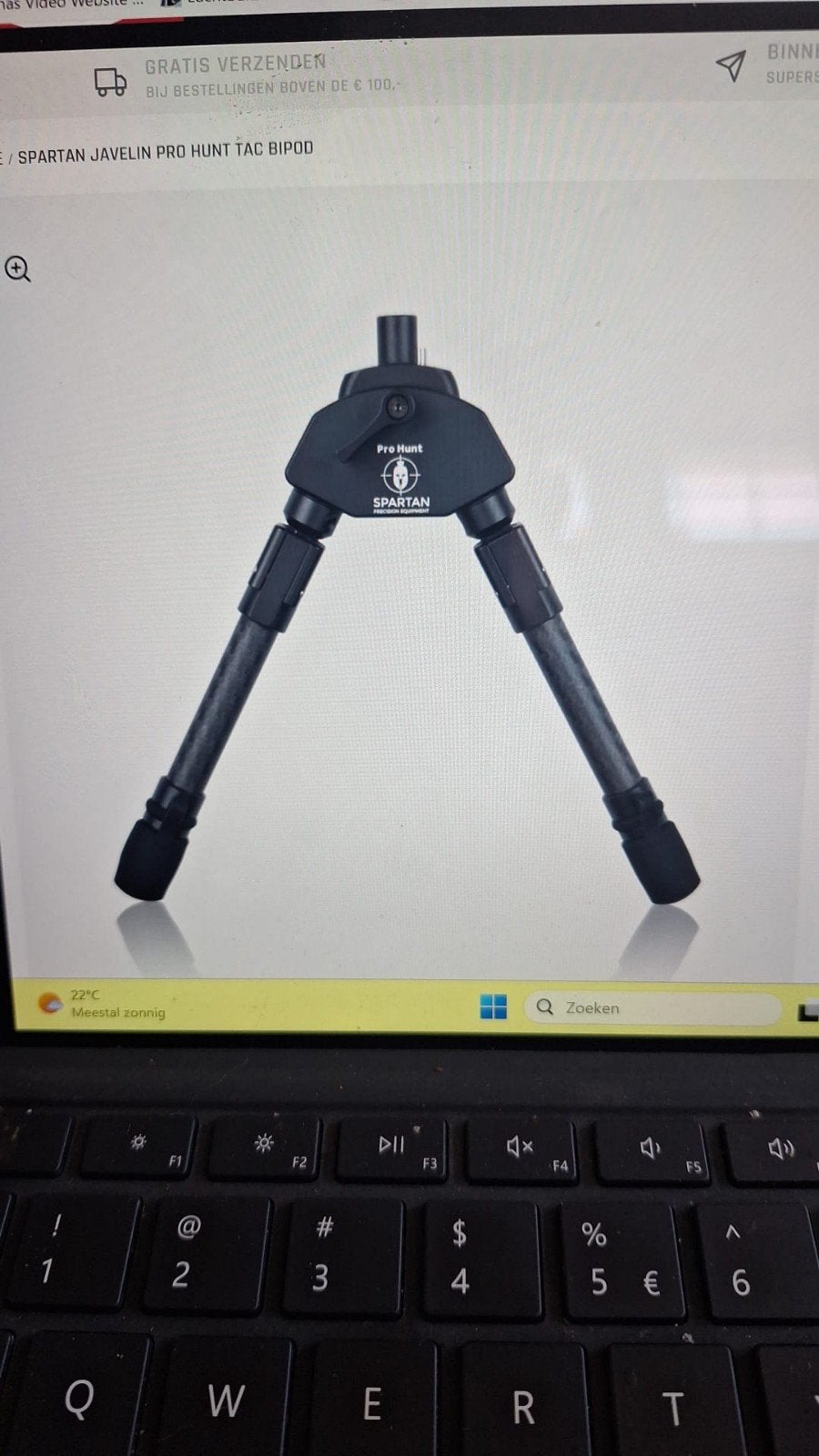 Spartan Javelin Pro Hunt Bipod, Ophalen, Zo goed als nieuw