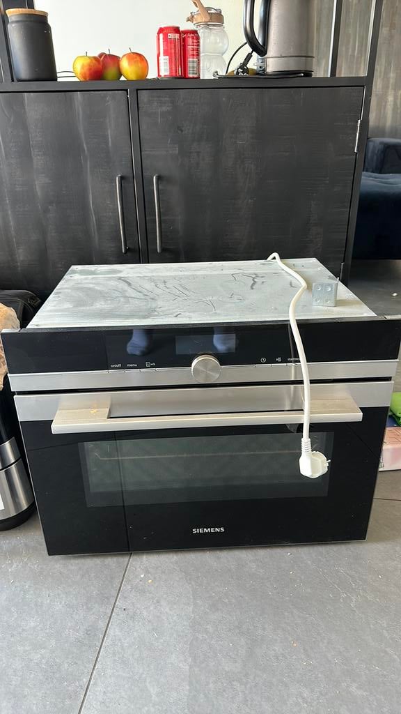 Siemens (stoom)oven, Witgoed en Apparatuur, Ophalen, Zo goed als nieuw, Stoom, 45 tot 60 cm