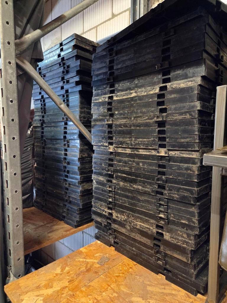 50x50 Tegels - Zwarte Kunststof Vloertegels, Doe-het-zelf en Verbouw, Tegels, Ophalen of Verzenden, Keramiek, Minder dan 5 m²