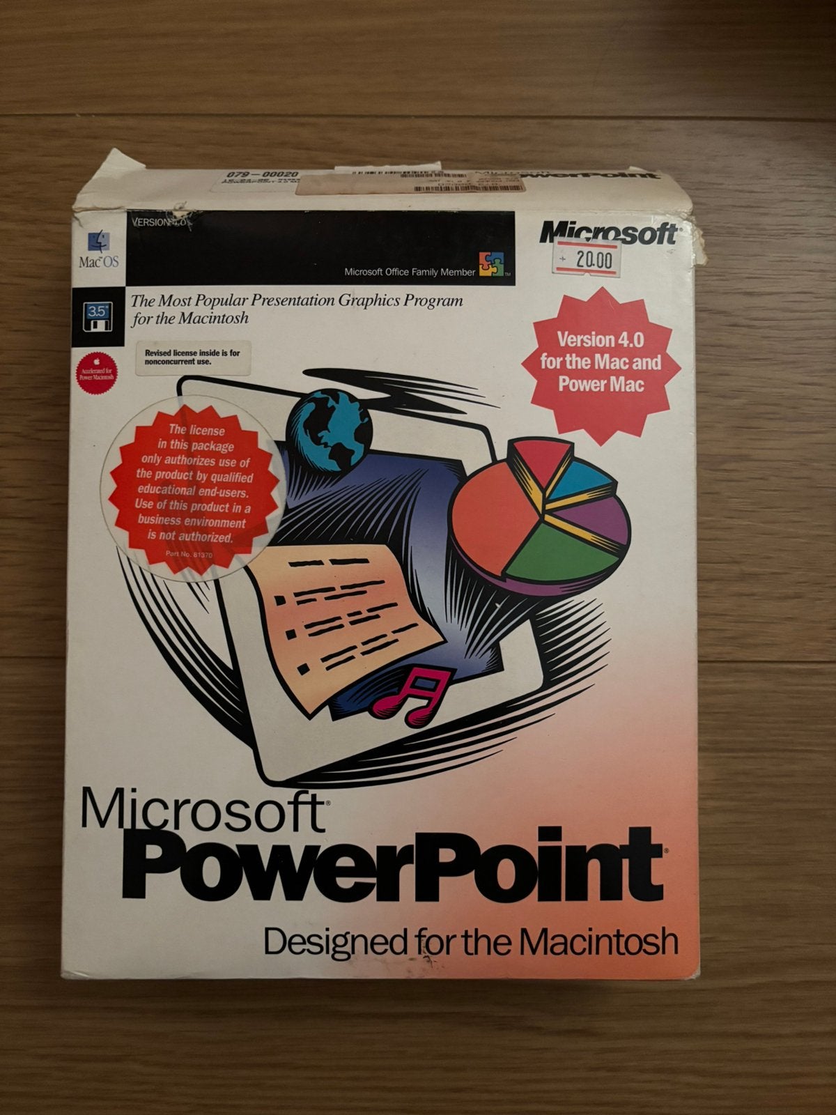 Microsoft PowerPoint voor Macintosh - Big Box, Computers en Software, Vintage Computers, Ophalen of Verzenden
