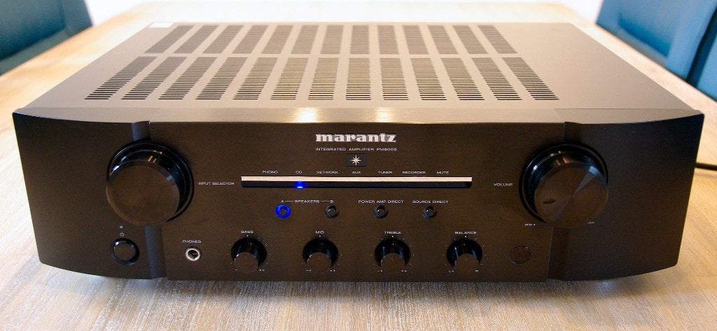 Marantz PM8005 Audio-versterker, Gebruikt, 60 tot 120 watt, Stereo, Ophalen