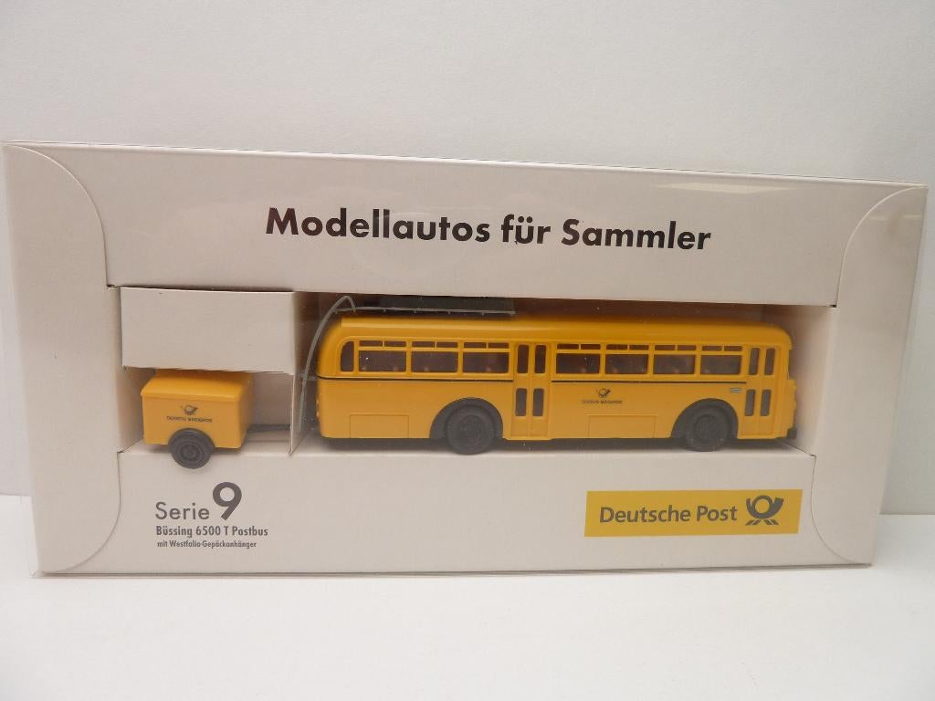 Büssing 6500 T Postbus  ''  Brekina '', Hobby en Vrije tijd, Modelauto's | 1:87, Ophalen of Verzenden, Zo goed als nieuw, Bus of Vrachtwagen