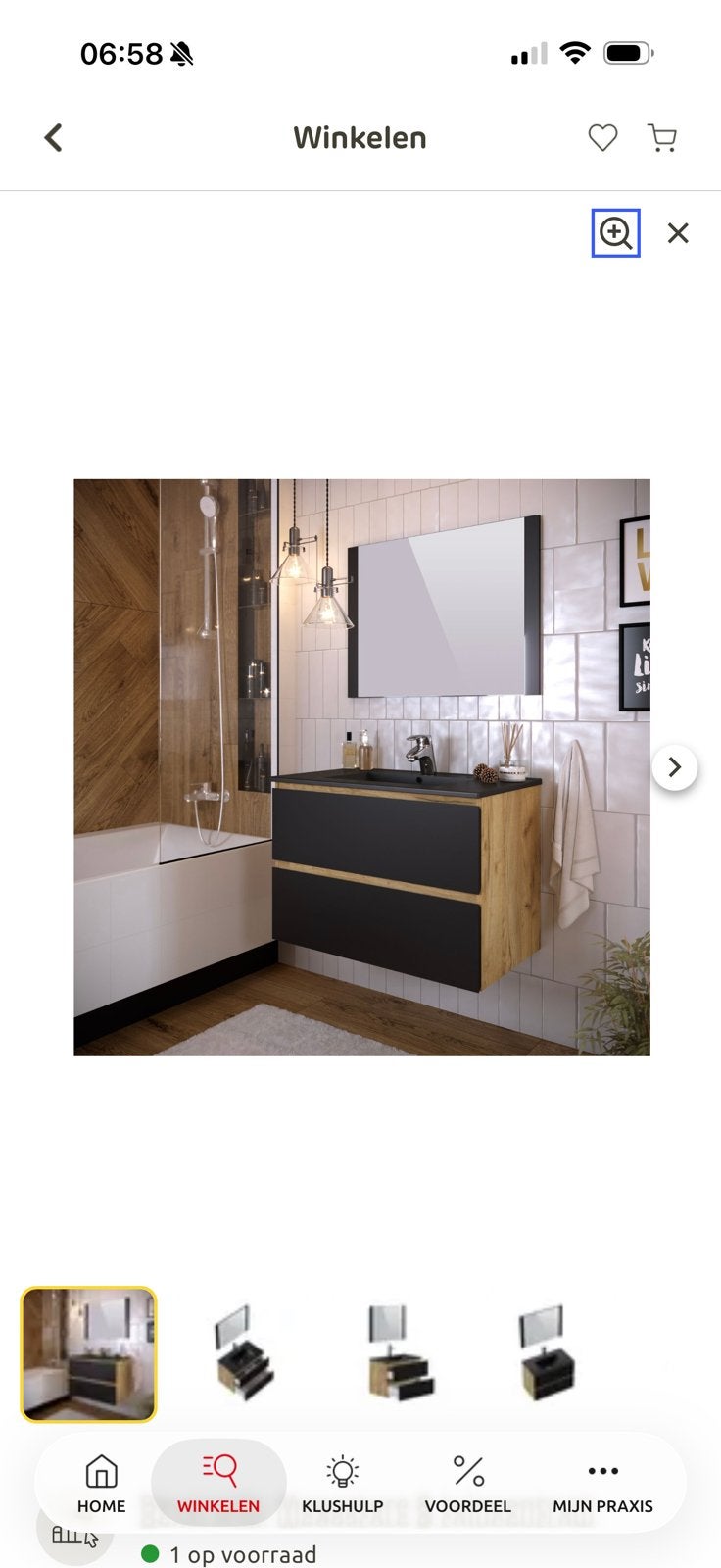 Nieuwe milenio badkamer spiegel - 80 cm, Ophalen, Overige typen, Nieuw, 50 tot 100 cm
