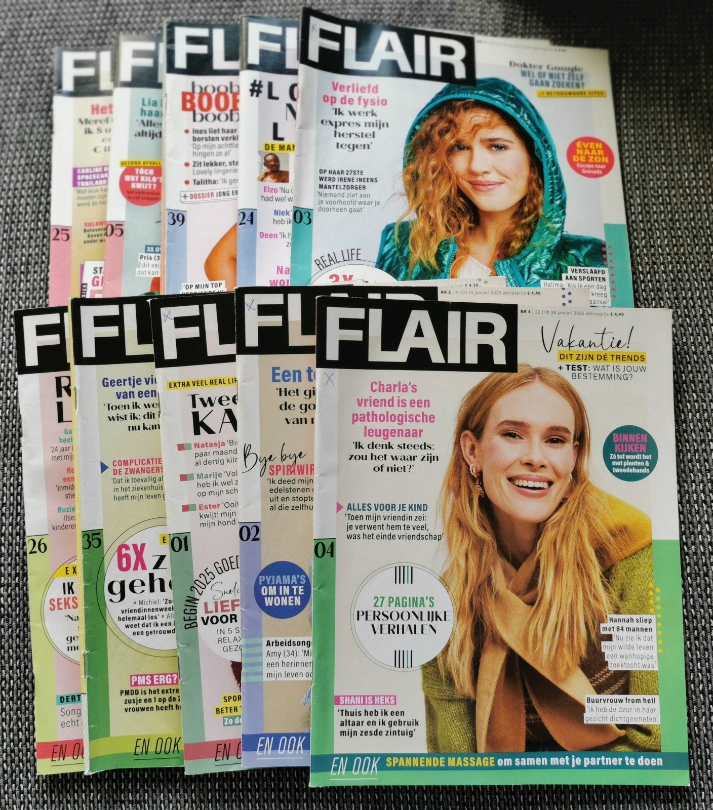 10 stuks Flair - 2025, Boeken, Tijdschriften en Kranten, Ophalen of Verzenden, Damesbladen