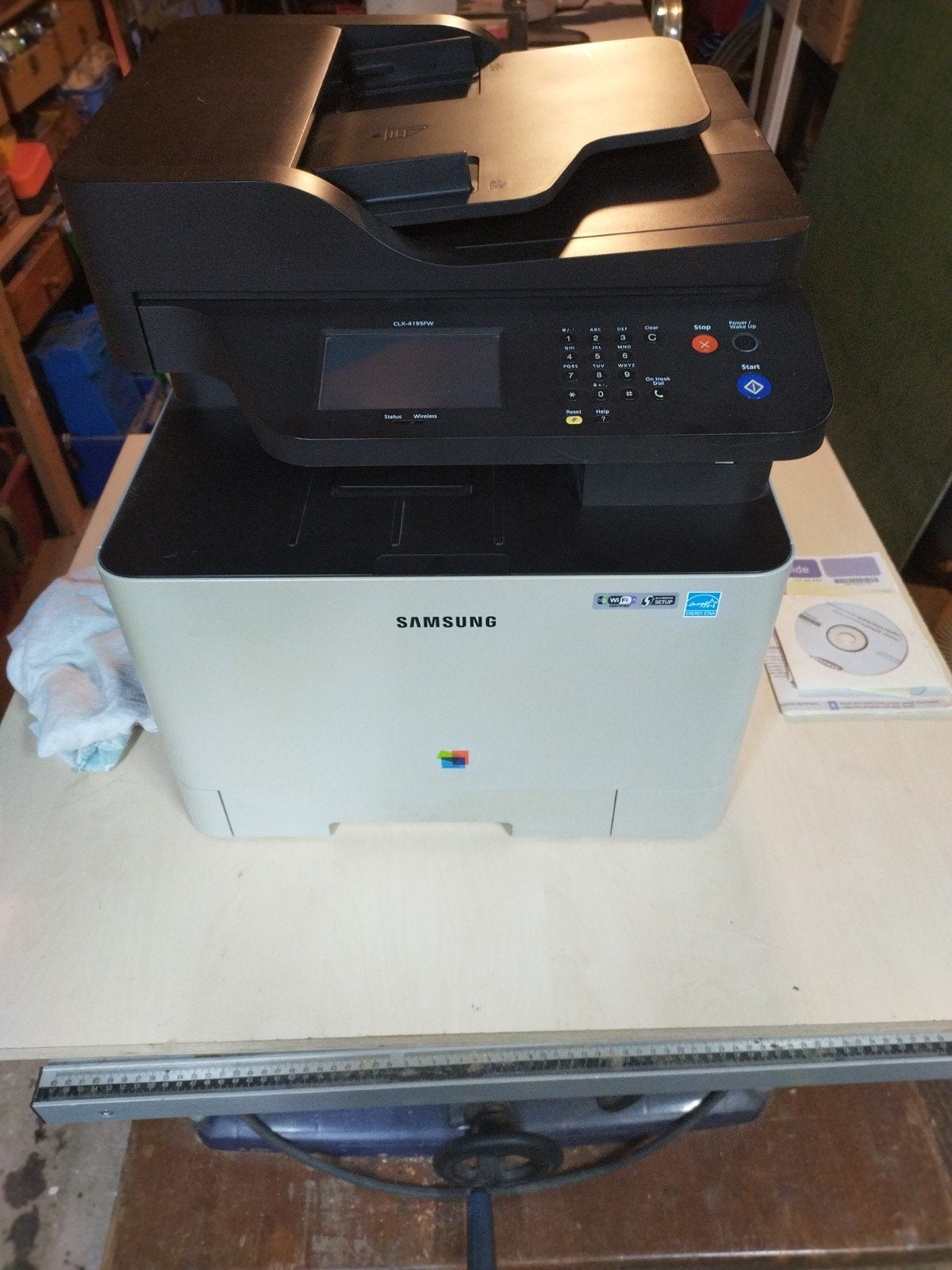 defecte Samsung CLX-4195FW, toners deels gevuld 123 versies, Ophalen, All-in-one, Samsung, Niet werkend