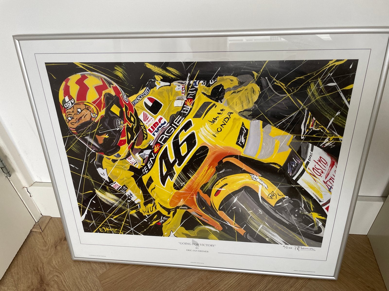 Eric-Jan Kremer - Going for Victory - Gesigneerde Print, Ophalen, Gedateerd, Expressionistisch, Print