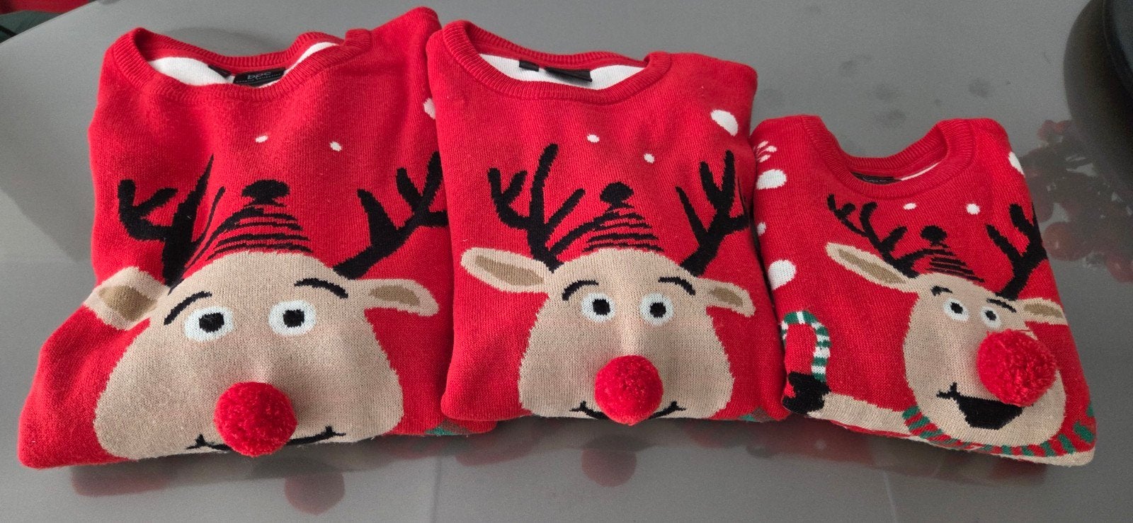 Kersttrui met rendier - BPC Bonprix Collection, Ophalen of Verzenden, Gedragen, Maat 46/48 (XL) of groter, Rood