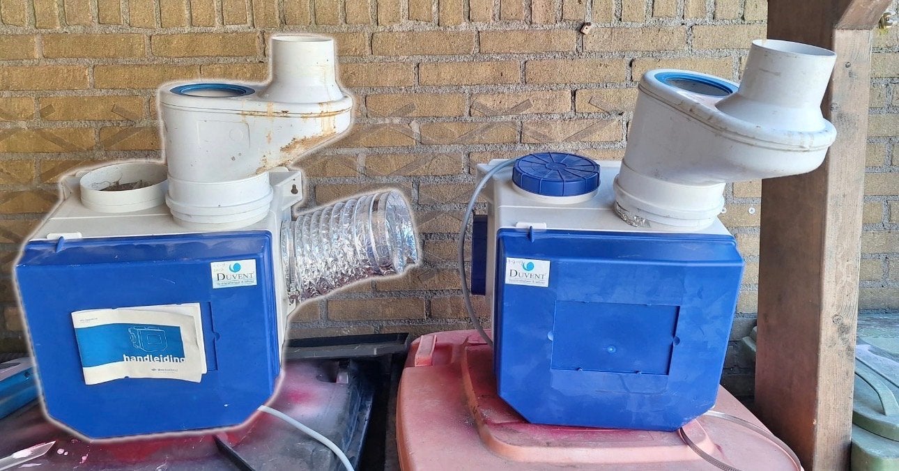 2x Itho Daalderop CVE ECO woonhuisventilator, Ophalen, Gebruikt, Ventilator