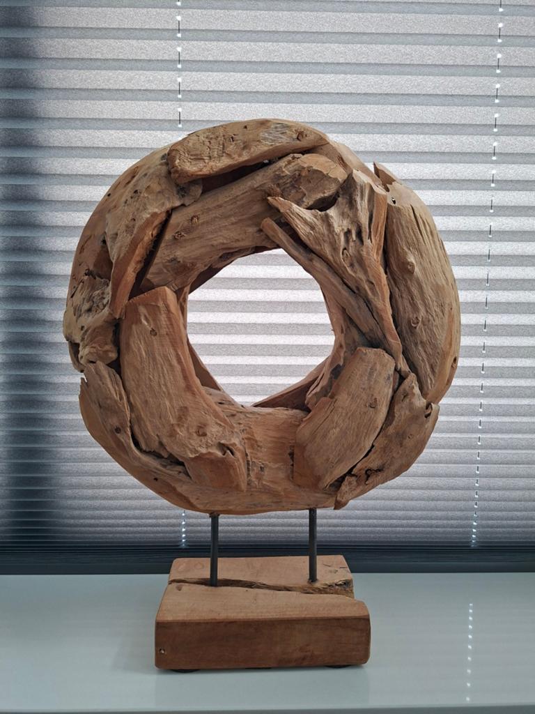 Houten ornament, Huis en Inrichting, Woonaccessoires | Kransen, Ophalen, Gebruikt