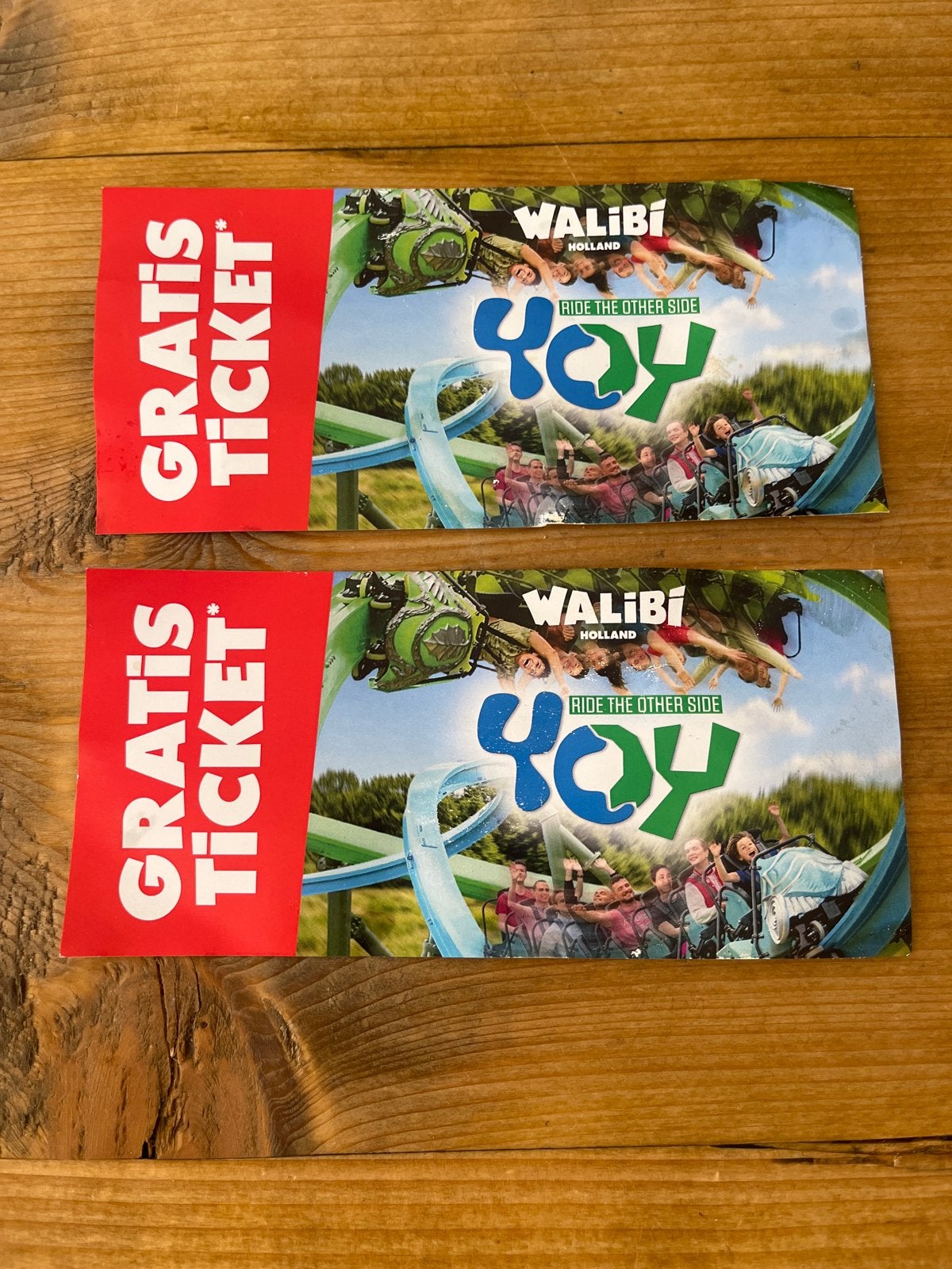 Twee gratis tickets Walibi, Tickets en Kaartjes, Recreatie | Pretparken en Attractieparken, Twee personen, Ticket of Toegangskaart
