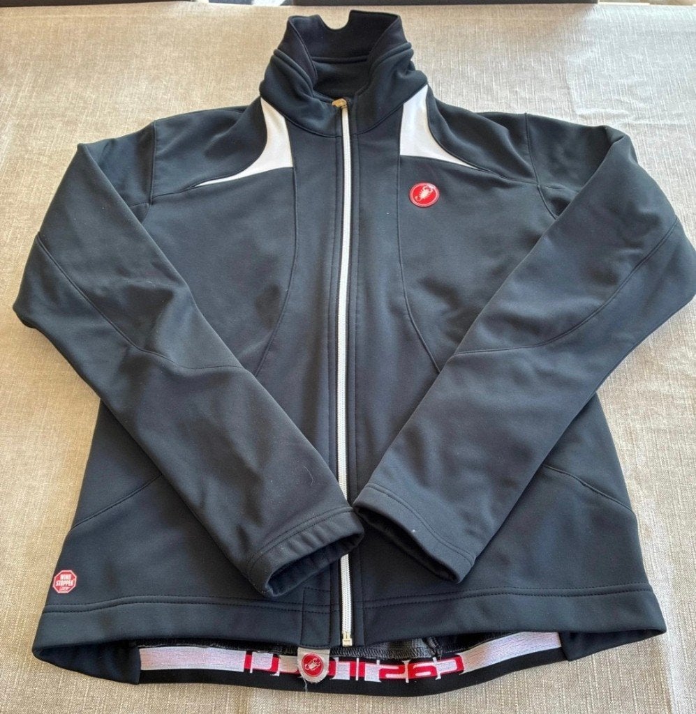 Castelli Winterfietsjack Mt XL Warm, Wind- & Regenbestendig, Castelli, Zo goed als nieuw, XL, Bovenkleding