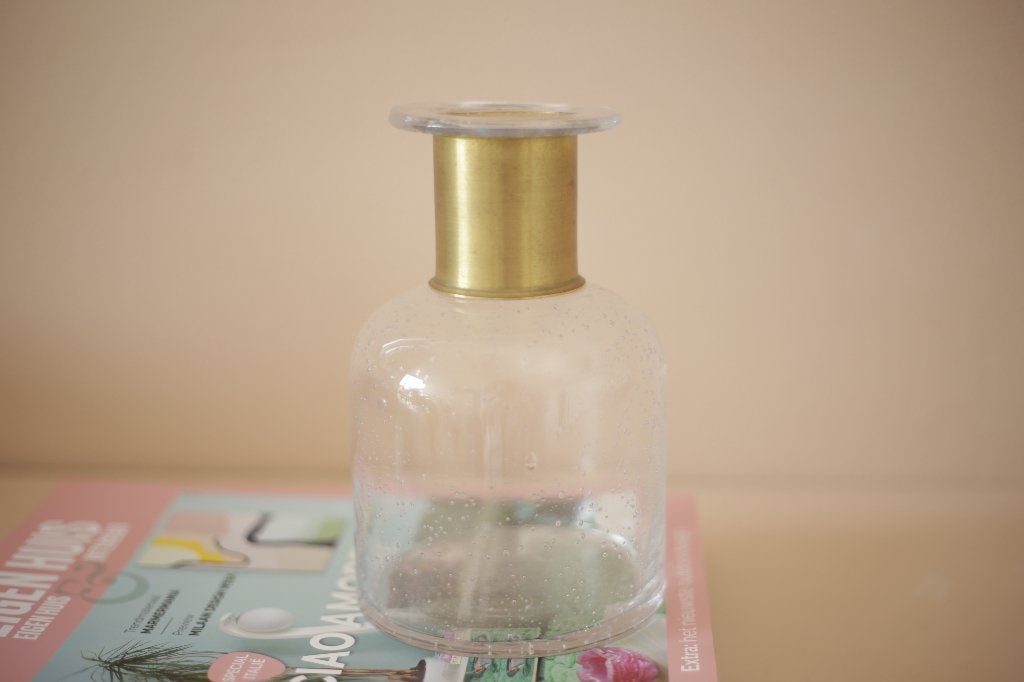 Glazen vaas van Sissy-Boy, Ophalen, Transparant, Geschikt voor droogbloemen, Glas