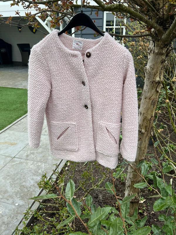 Licht roze mantel jas van Zara Maat:140, Ophalen of Verzenden, Meisje, Jas