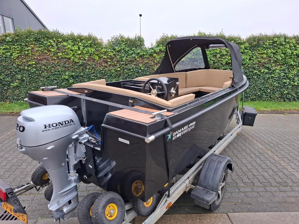 Splinternieuwe Damare 495r Tender Sloep 20pk Honda 4 takt, 10 tot 30 pk, Nieuw, Ophalen of Verzenden, 3 tot 6 meter