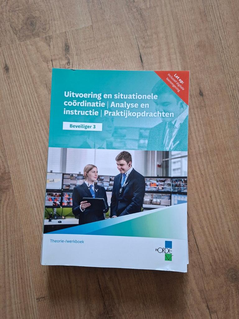 Beveiliger 3 Theorie-/werkboek - Uitvoering en coördinatie, Boeken, Ophalen of Verzenden, Zo goed als nieuw, Overige niveaus, Overige vakken