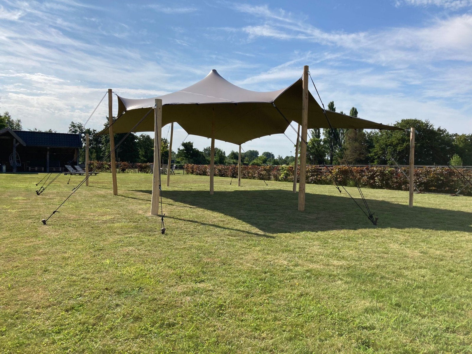 Te huur stretchtent 6x10 of 5x5.5, Ophalen, Opvouwbaar, Overige typen, Zo goed als nieuw