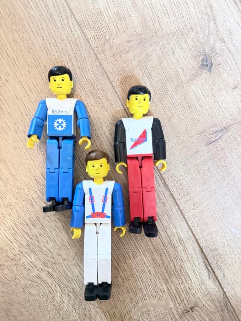 Vintage LEGO Technic Figuren - Set van 3, Ophalen of Verzenden, Gebruikt