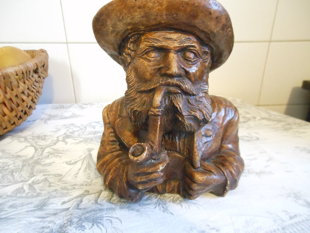 oud gips beeldje (oude man), Ophalen