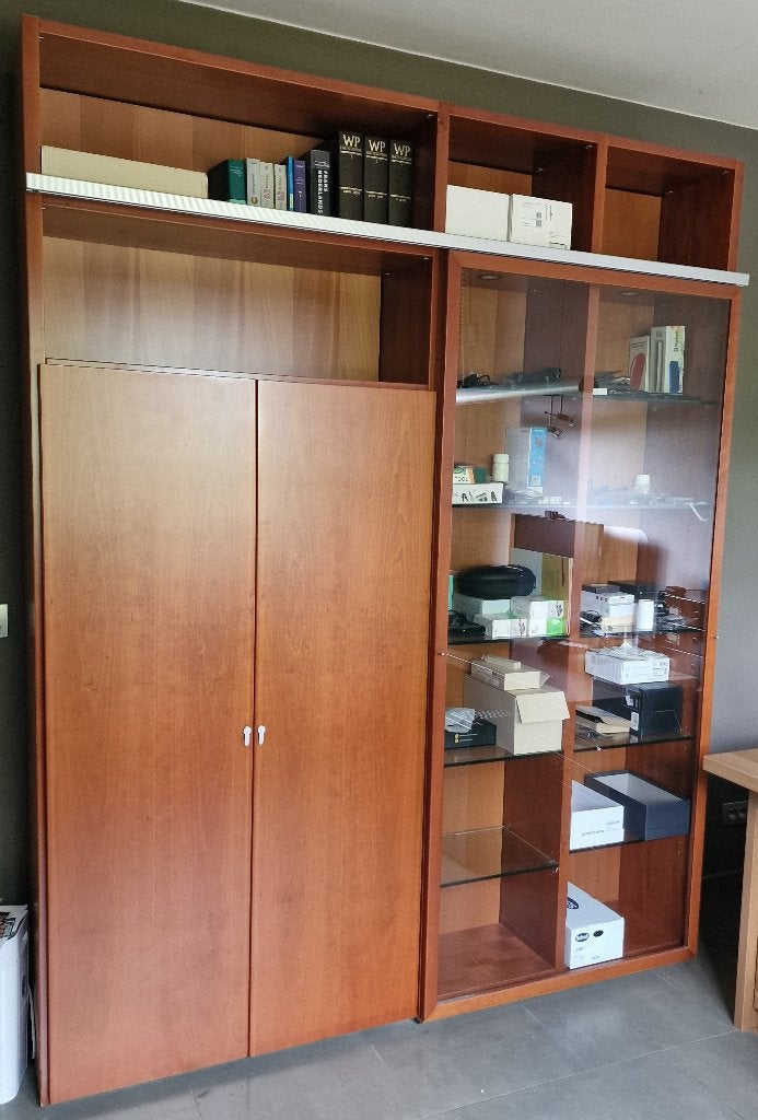 Vitrine kast, Huis en Inrichting, Ophalen, 200 cm of meer, 150 tot 200 cm, Met lade(s)