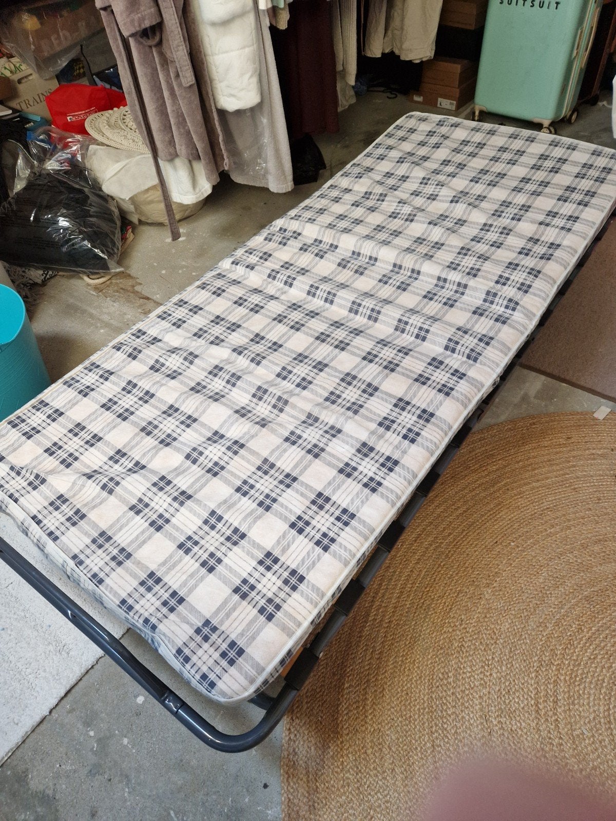 Opvouwbaar logeerbed met matras - ideaal voor gasten, Ophalen, Eenpersoons, 190 cm of minder, 80 cm
