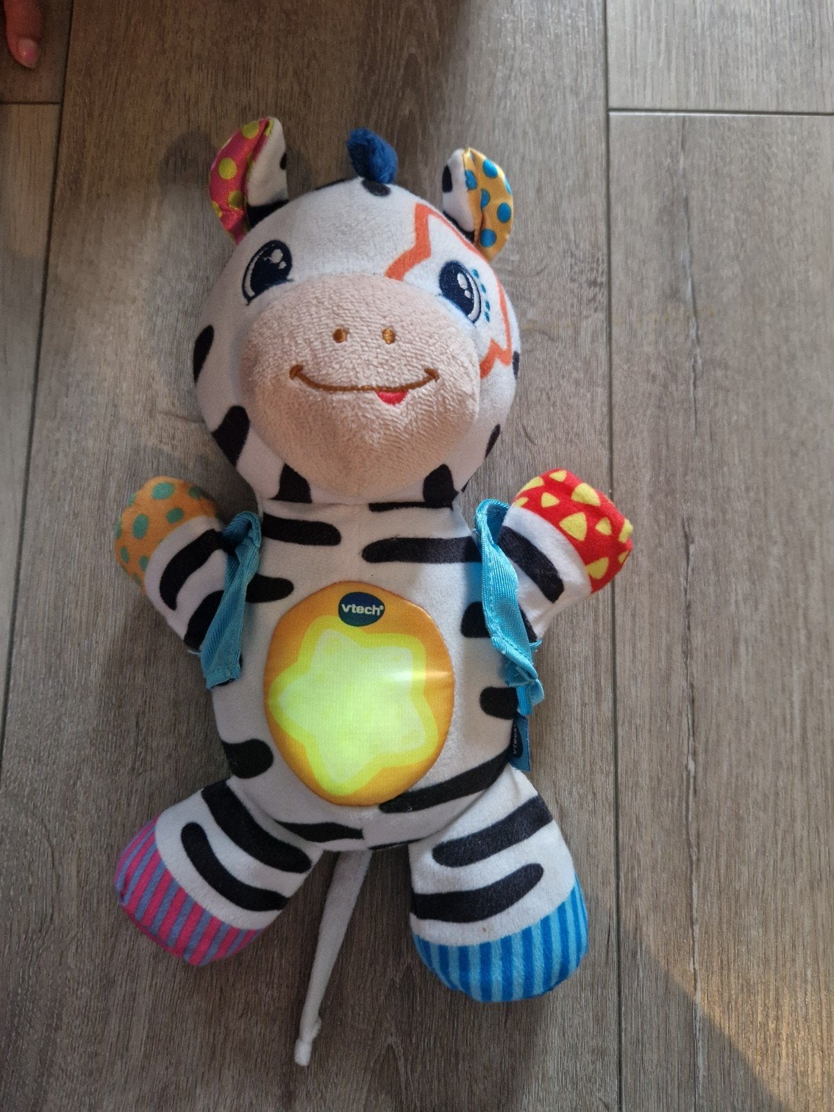 VTech Zebra Knuffel met Licht en Geluid, Ophalen of Verzenden, Zo goed als nieuw, Overige typen, Met licht