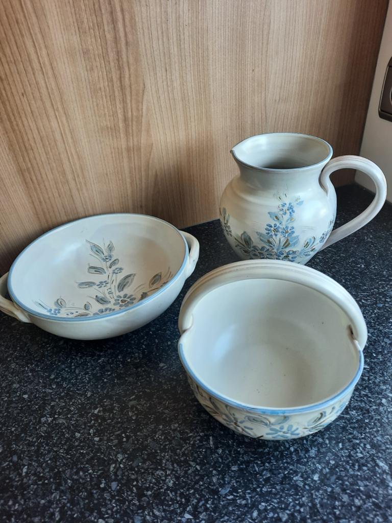 Mooi handgemaakt keramiek set - Gilde Handwerk, Antiek en Kunst, Ophalen of Verzenden