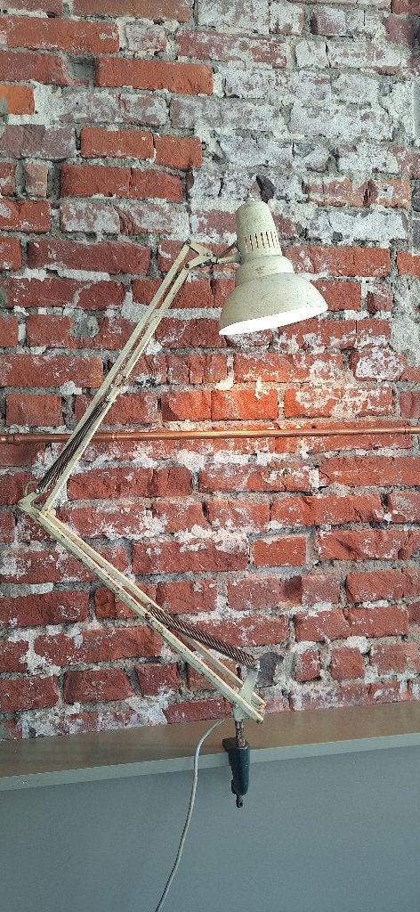Orginele luxo schaarlamp, Huis en Inrichting, Lampen | Tafellampen, Wit, Ophalen of Verzenden, Vintage